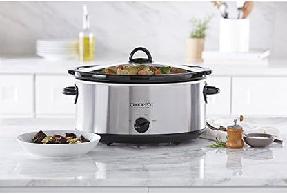 7 Quart Oval Manual Slow Cooker – Stainless Steel - Curated Catalog P2