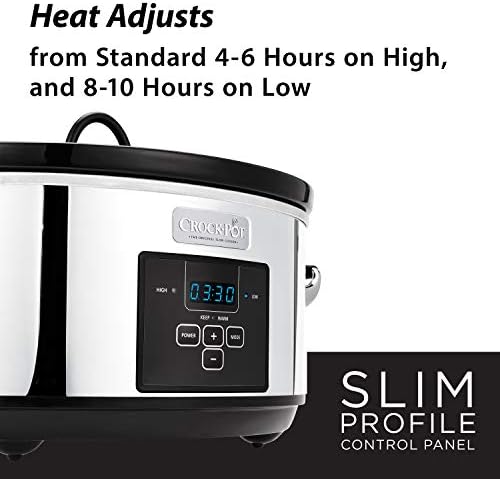 7 Quart Programmable Slow Cooker – Polished Platinum - Curated Catalog I5