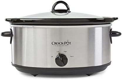 7 Quart Oval Manual Slow Cooker – Stainless Steel - Curated Catalog P2