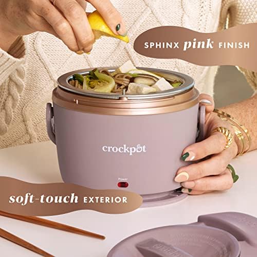 Electric Lunch Box Food Warmer 20oz – Blush Pink - Curated Catalog A3