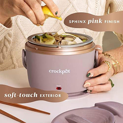 Electric Lunch Box Food Warmer 20oz – Blush Pink - Curated Catalog A3
