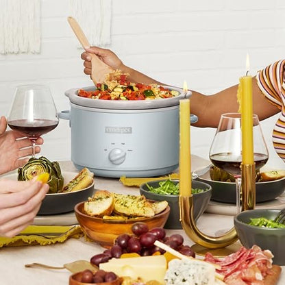 4.5 Quart Manual Slow Cooker – Macaroon Blue - Curated Catalog T6