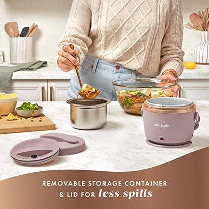 Electric Lunch Box Food Warmer 20oz – Blush Pink - Curated Catalog A3