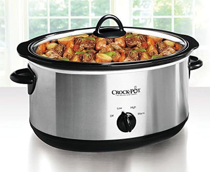 7 Quart Oval Manual Slow Cooker – Stainless Steel - Curated Catalog P2