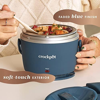 Electric Lunch Box Food Warmer 20oz – Faded Blue - Curated Catalog R9