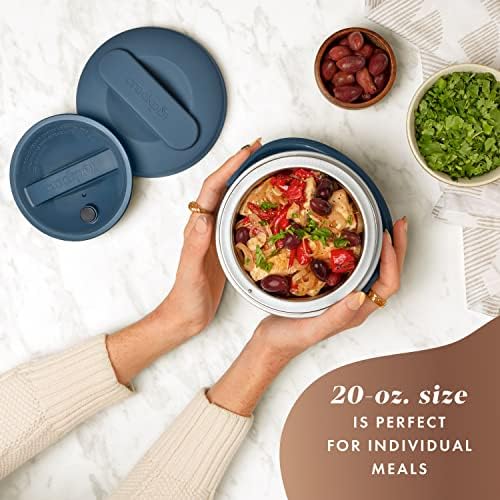 Electric Lunch Box Food Warmer 20oz – Faded Blue - Curated Catalog R9