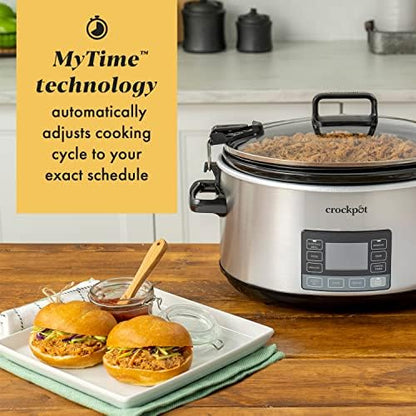 7 Quart Portable Programmable Slow Cooker with Timer - Curated Catalog S6