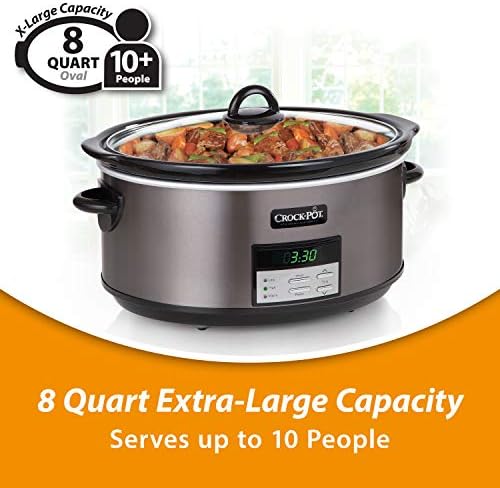 8 Quart Programmable Slow Cooker with Auto Warm - Curated Catalog P6