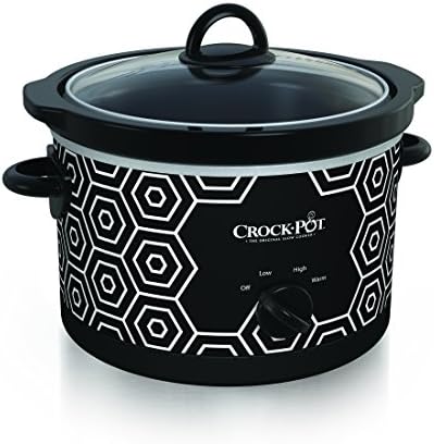 4.5 Quart Portable Slow Cooker – Black & White - Curated Catalog P6