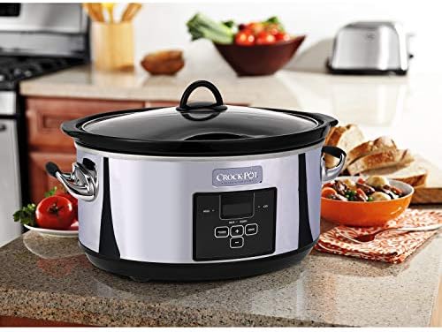 7 Quart Programmable Slow Cooker – Polished Platinum - Curated Catalog I5