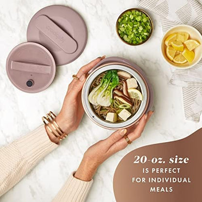 Electric Lunch Box Food Warmer 20oz – Blush Pink - Curated Catalog A3