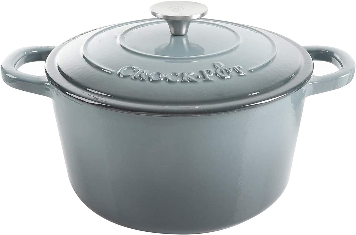 3 Quart Enameled Cast Iron Dutch Oven – Aqua - Curated Catalog M8