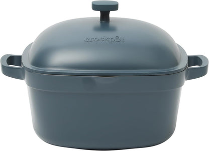 3 Quart Enameled Cast Iron Dutch Oven – Aqua - Curated Catalog L1